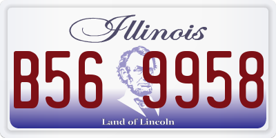 IL license plate B569958