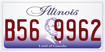 IL license plate B569962