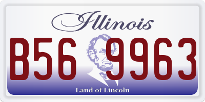 IL license plate B569963