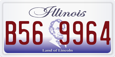 IL license plate B569964
