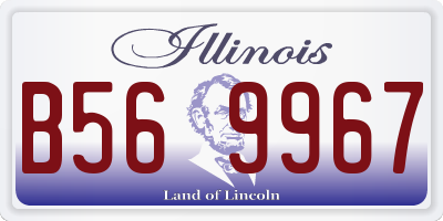 IL license plate B569967