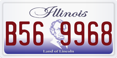 IL license plate B569968