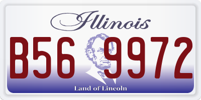 IL license plate B569972