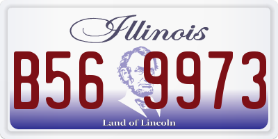 IL license plate B569973