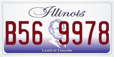 IL license plate B569978