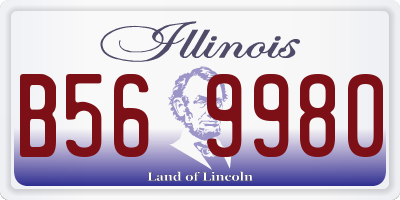 IL license plate B569980