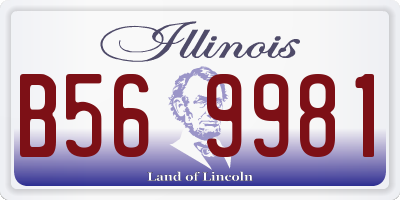 IL license plate B569981