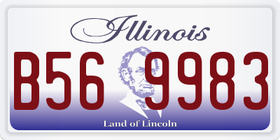 IL license plate B569983