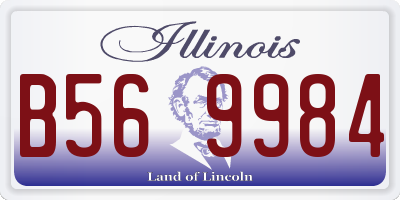 IL license plate B569984