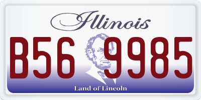 IL license plate B569985