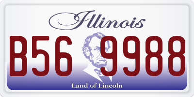 IL license plate B569988