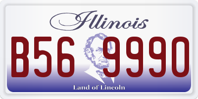 IL license plate B569990