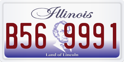 IL license plate B569991
