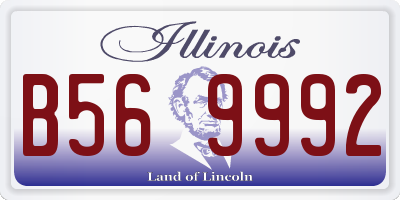 IL license plate B569992
