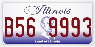 IL license plate B569993