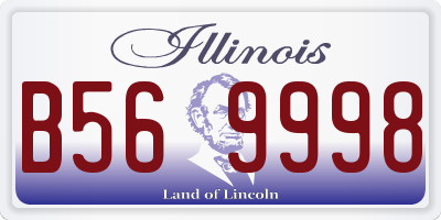 IL license plate B569998