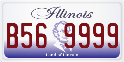 IL license plate B569999