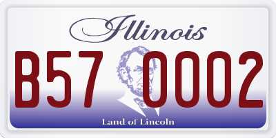 IL license plate B570002