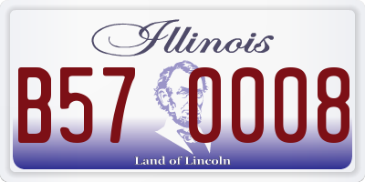 IL license plate B570008