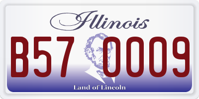 IL license plate B570009