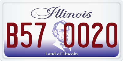 IL license plate B570020