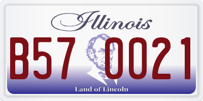 IL license plate B570021