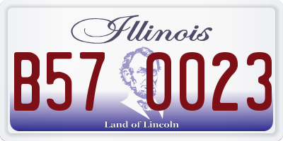IL license plate B570023