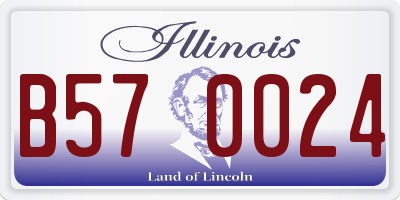 IL license plate B570024