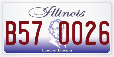 IL license plate B570026