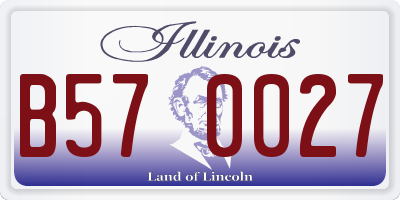 IL license plate B570027