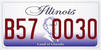 IL license plate B570030