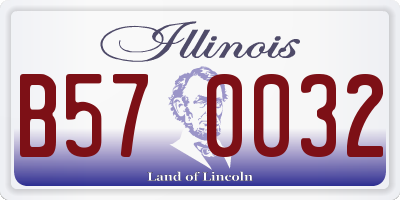 IL license plate B570032