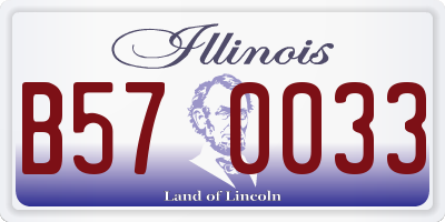 IL license plate B570033