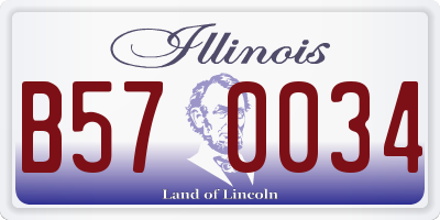 IL license plate B570034