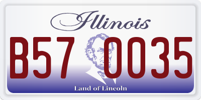 IL license plate B570035