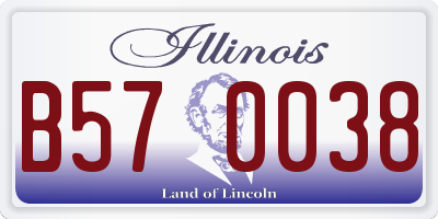 IL license plate B570038