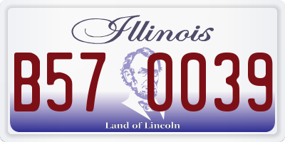 IL license plate B570039
