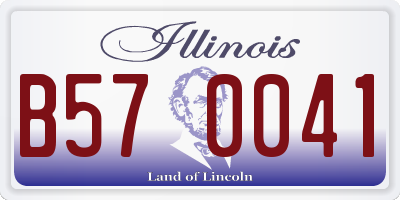 IL license plate B570041