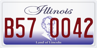 IL license plate B570042
