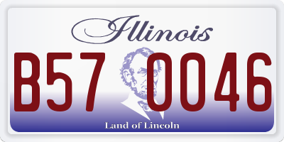 IL license plate B570046