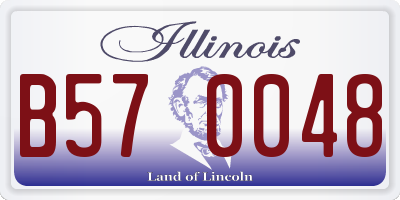 IL license plate B570048