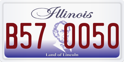 IL license plate B570050