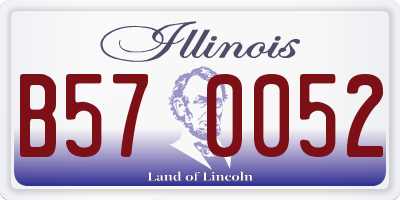 IL license plate B570052