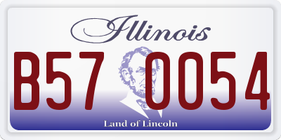 IL license plate B570054