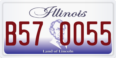 IL license plate B570055