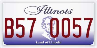 IL license plate B570057