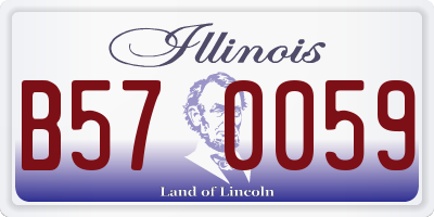 IL license plate B570059