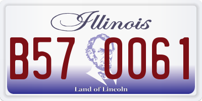 IL license plate B570061