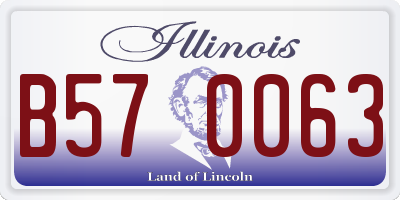 IL license plate B570063