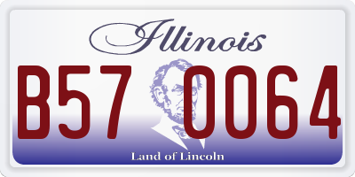 IL license plate B570064